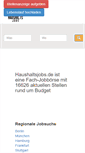 Mobile Screenshot of haushaltsjobs.de